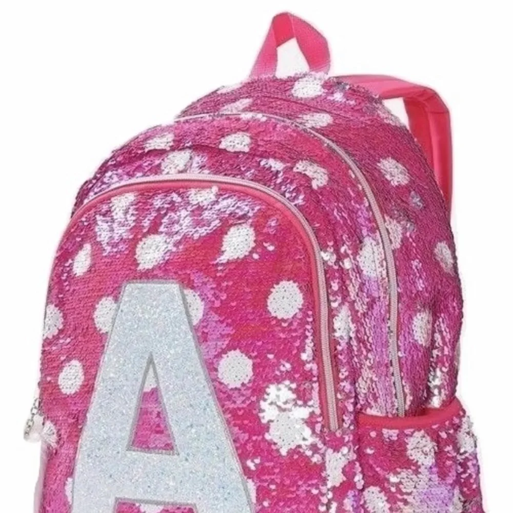 Justice Polka Dot Flip Sequins Backpack Initial Z